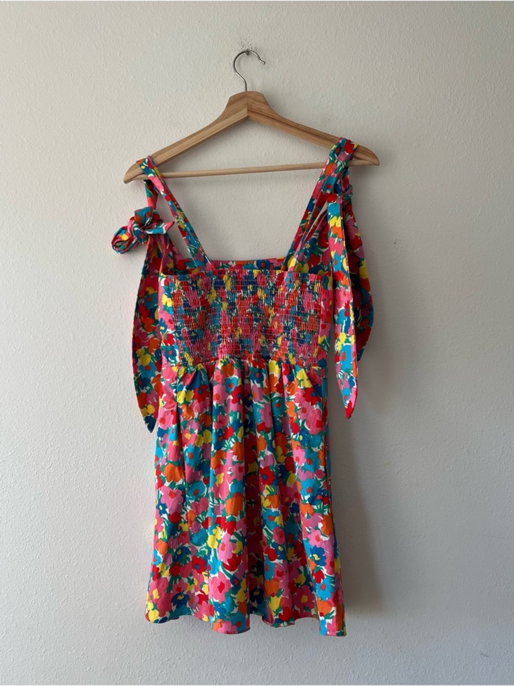 SHOW ME YOUR MUMU | Claire Mini Dress Bold Floral Tie | S - Picture 5 of 5